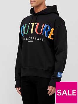 versace-jeans-couture-rainbow-logo-overhead-hoodie-black