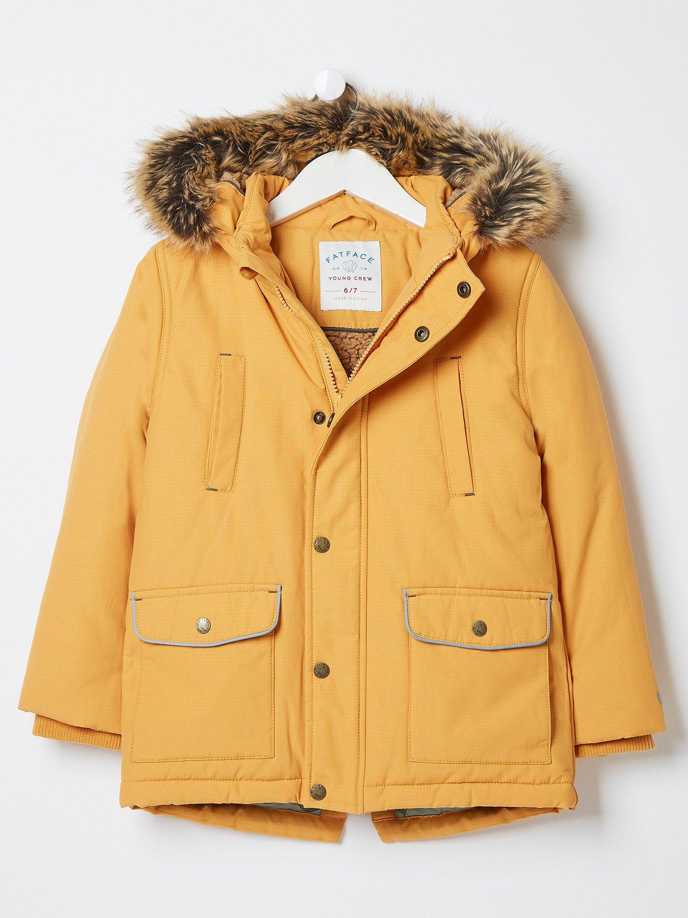 fat face yellow coat
