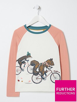 fatface-girls-animals-on-bikes-tshirt-pink