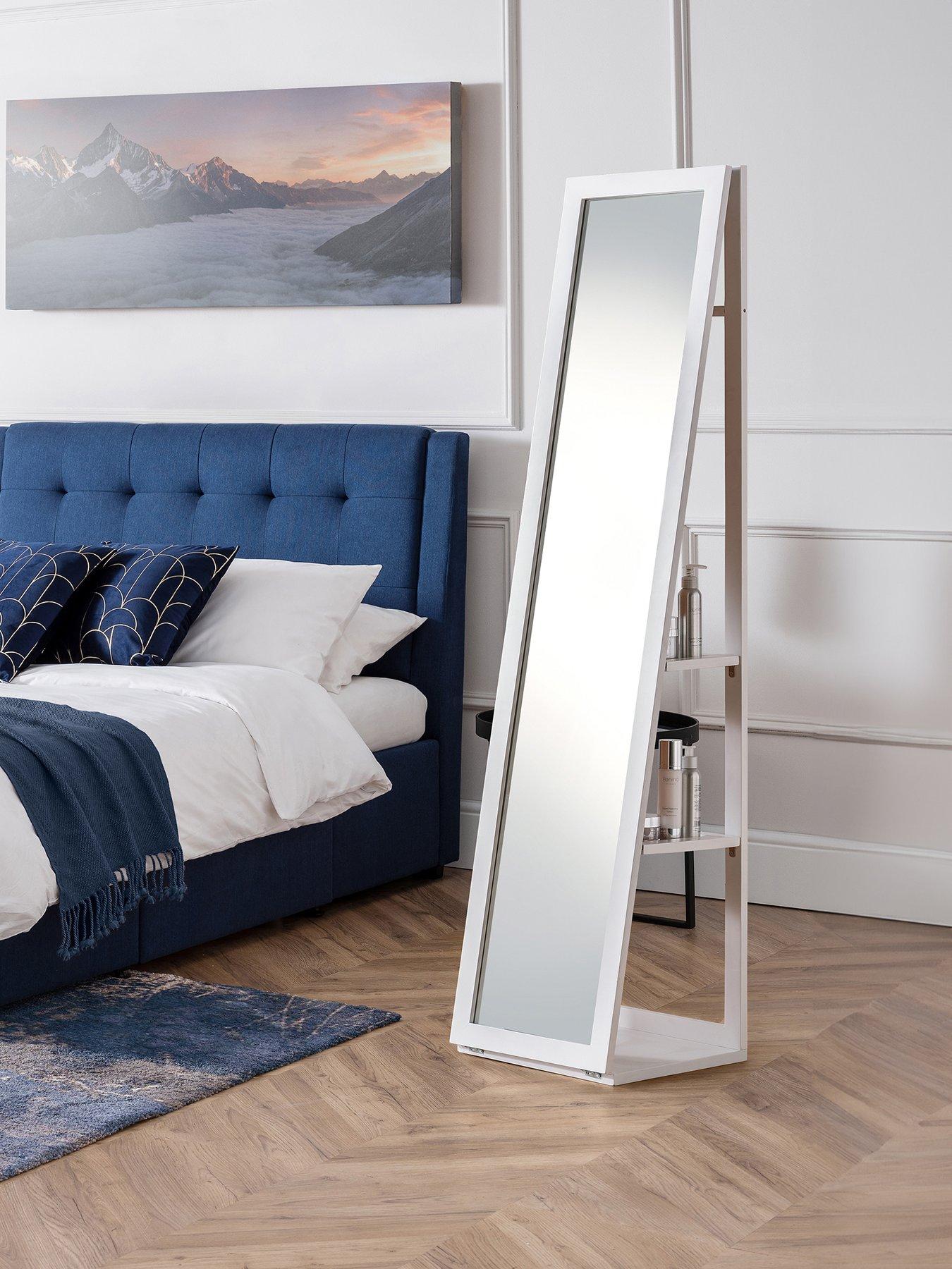 undefined Fresco White Storage Mirror