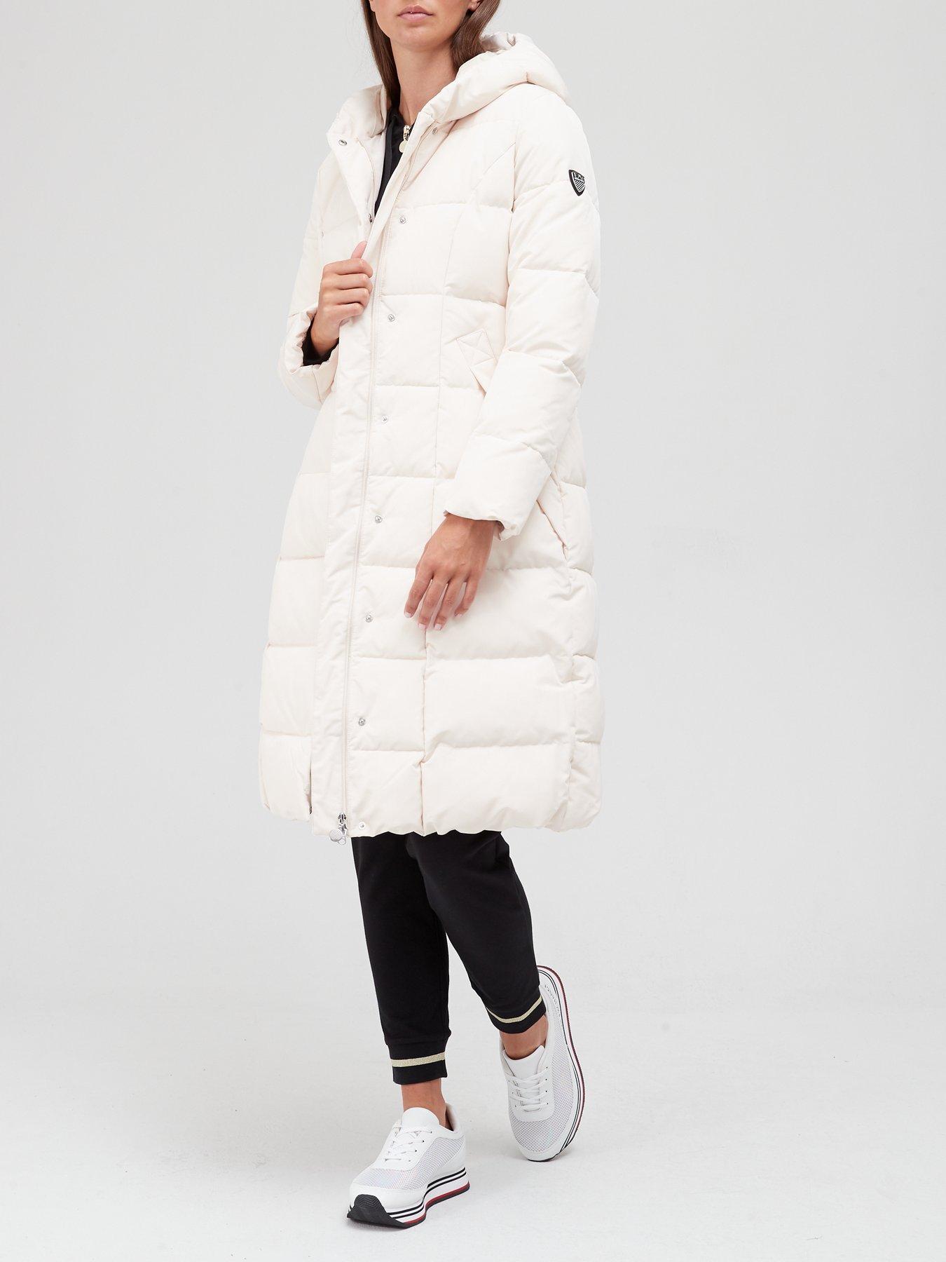 armani long padded coat