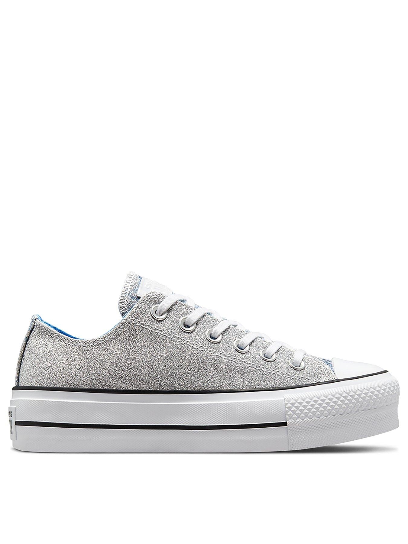 all stars platform glitter
