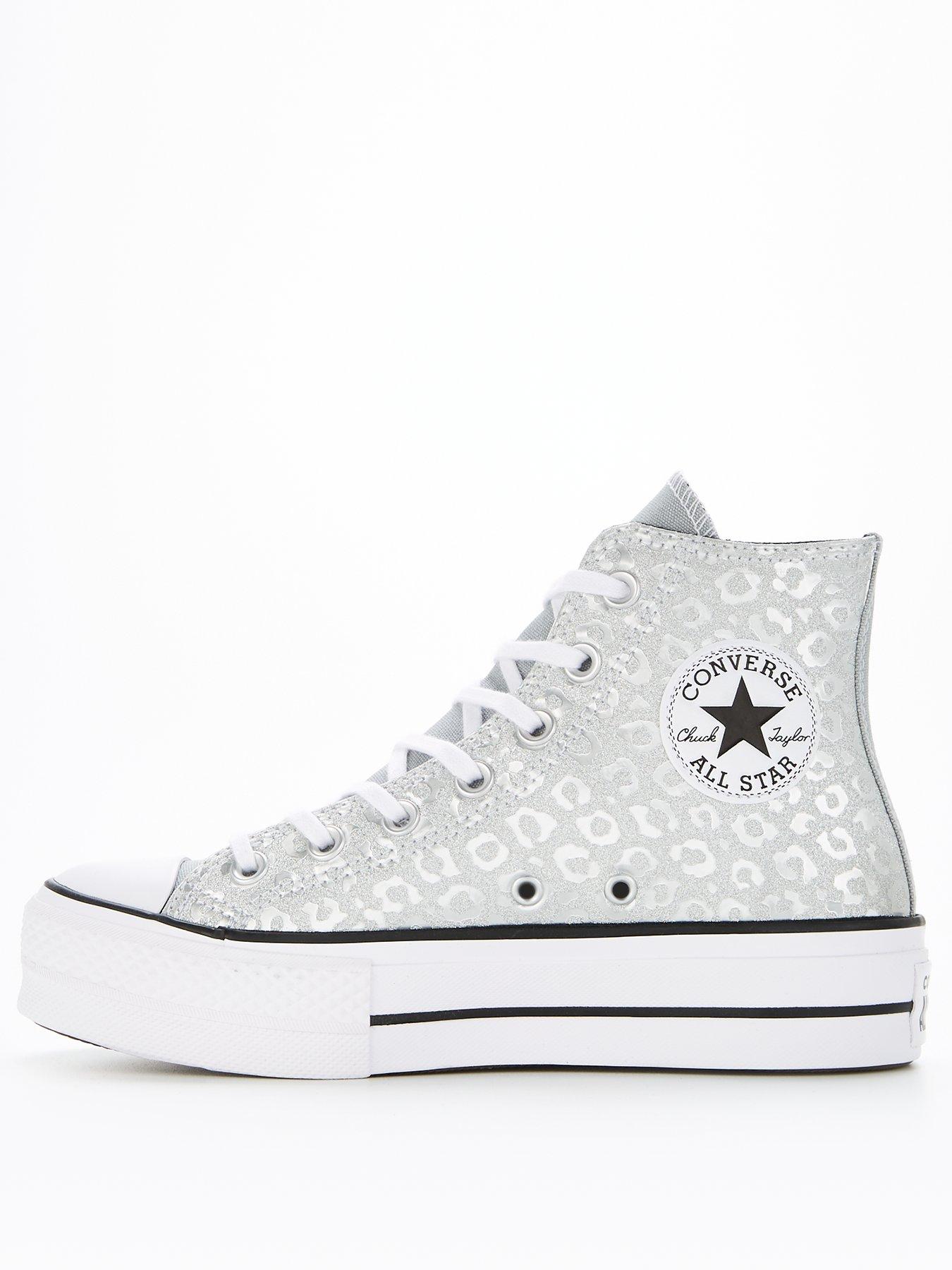 Trainers Chuck Taylor All Star Lift Hi Top Plimsoll - Silver