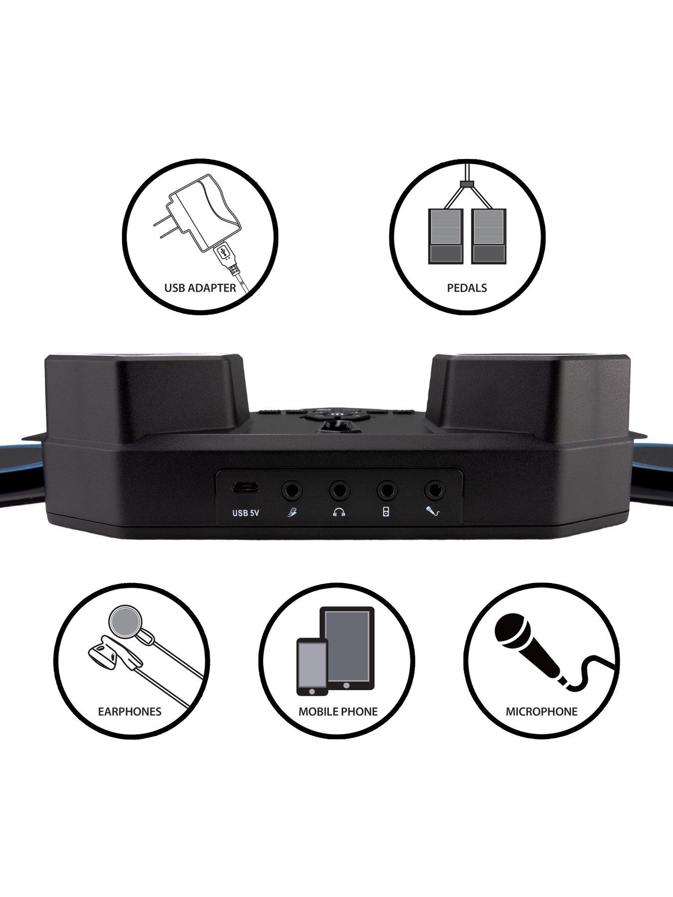 Image 4 of 6 of RockJam Rechargeable Bluetooth Roll Up Drum Kit with Inbuilt Speakers &amp; Drumsticks