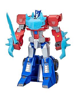 transformers-transformers-toys-bumblebee-cyberverse-adventures-dinobots-unite-roll-n-change-optimus-prime-action-figure-6-and-up-10-inch