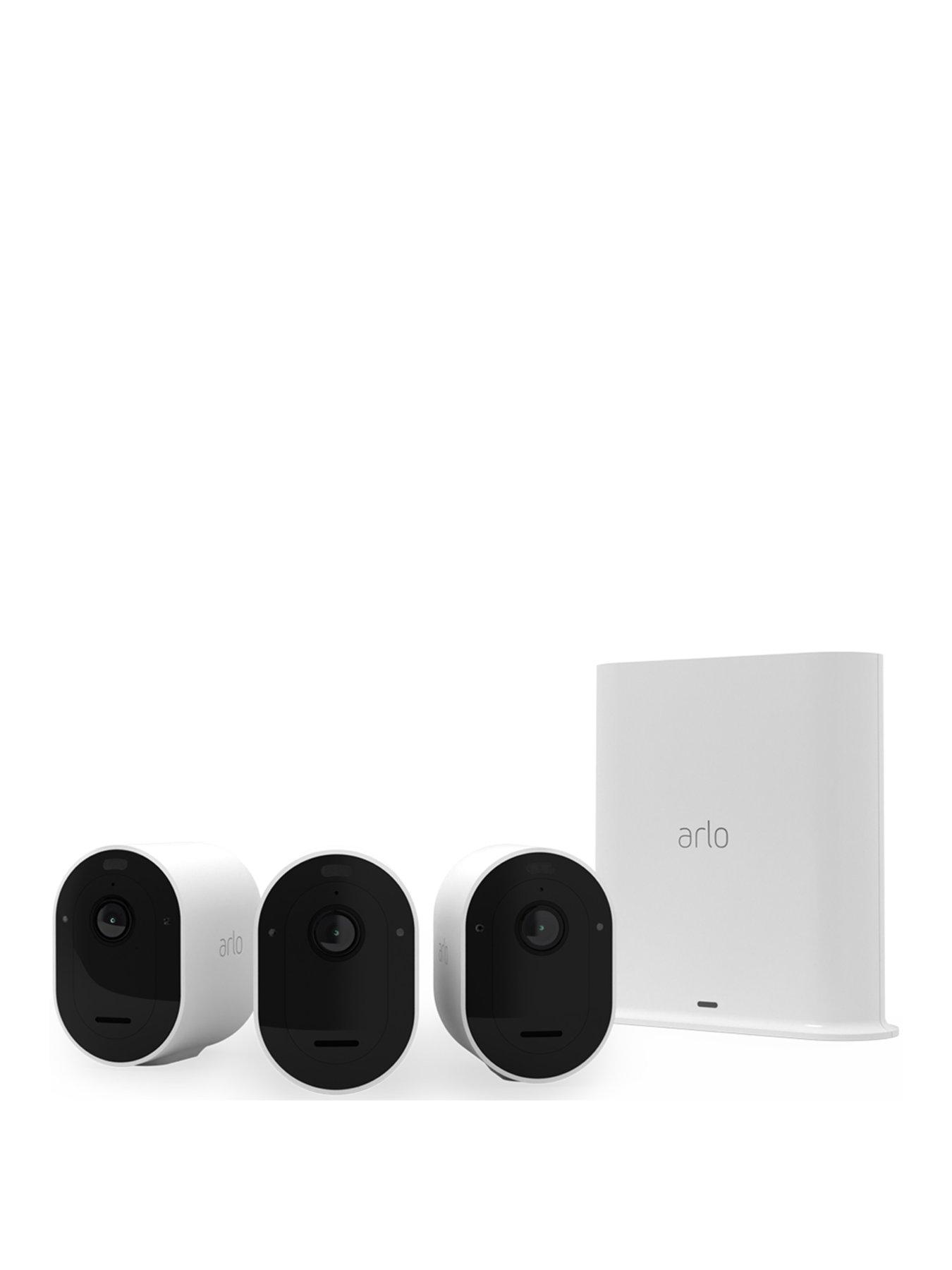 Product photograph of Arlo Ultra2 Wireless Home Security 4k Uhd Camera System Cctv- 3 Camera Kit from very.co.uk