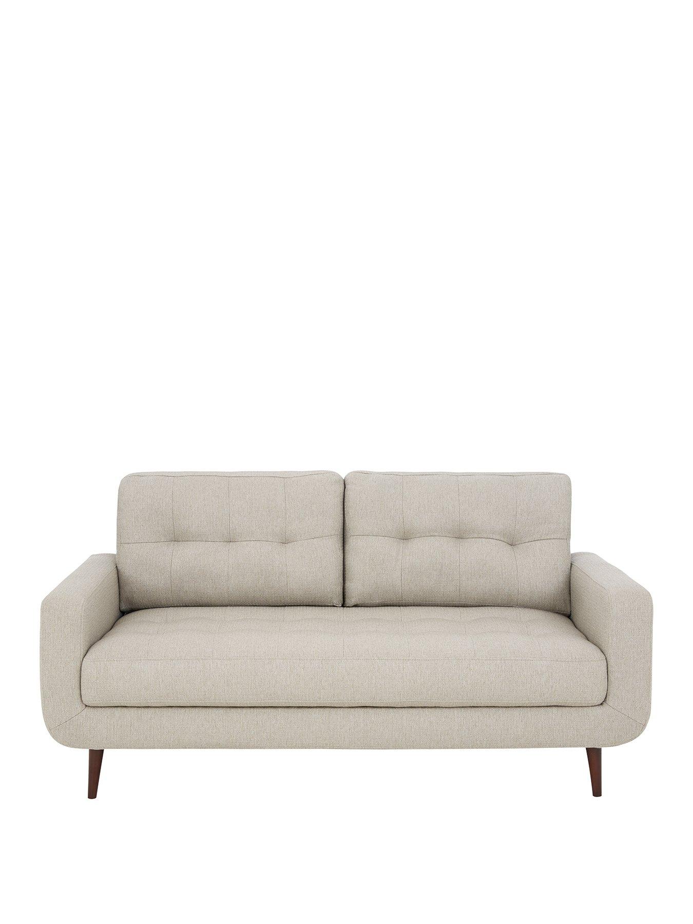 Product photograph of Very Home Nordic Fabric 3 Seater Sofa from very.co.uk