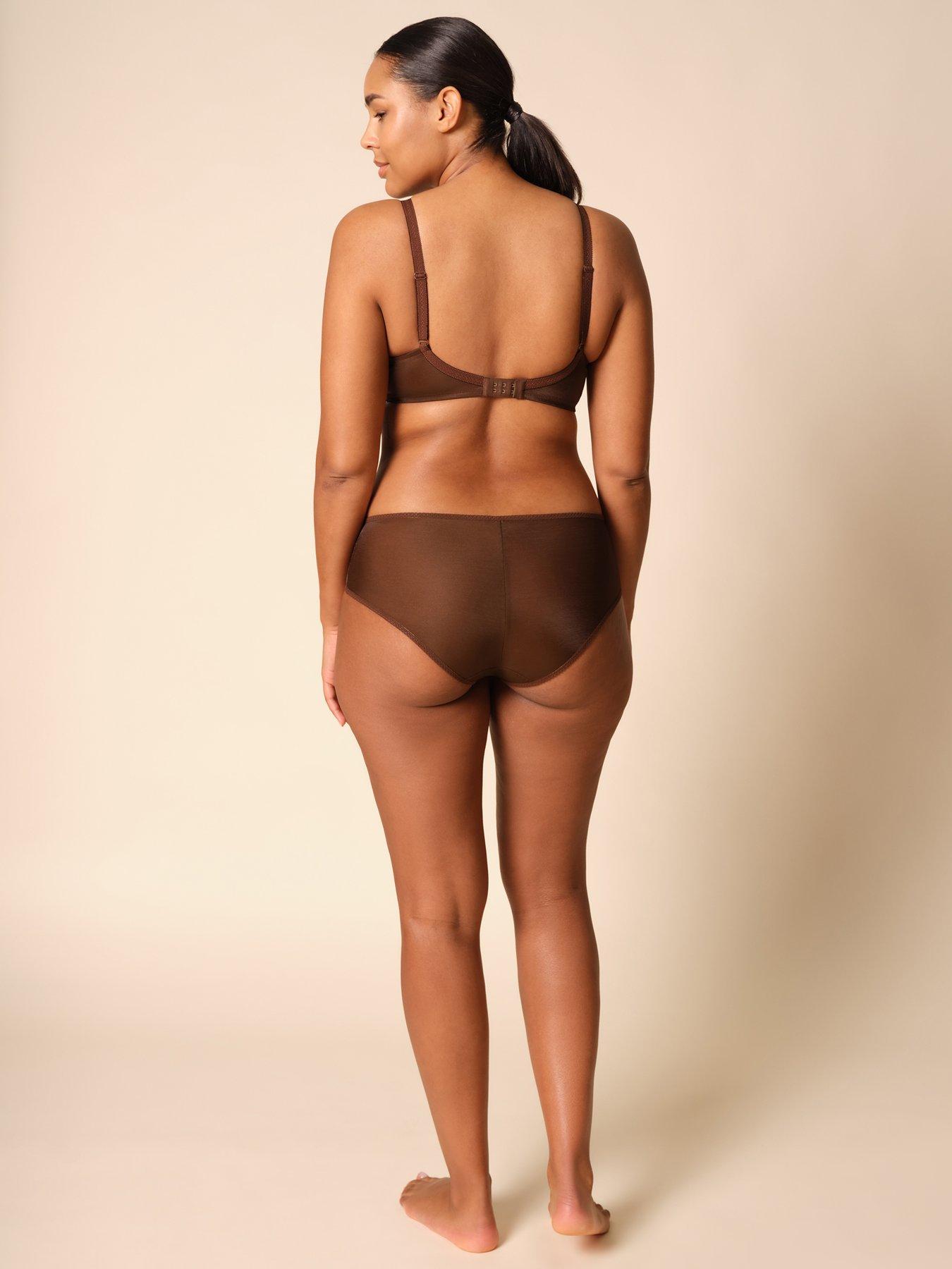 Image 2 of 6 of Gossard Glossies Sheer Bra - Brown