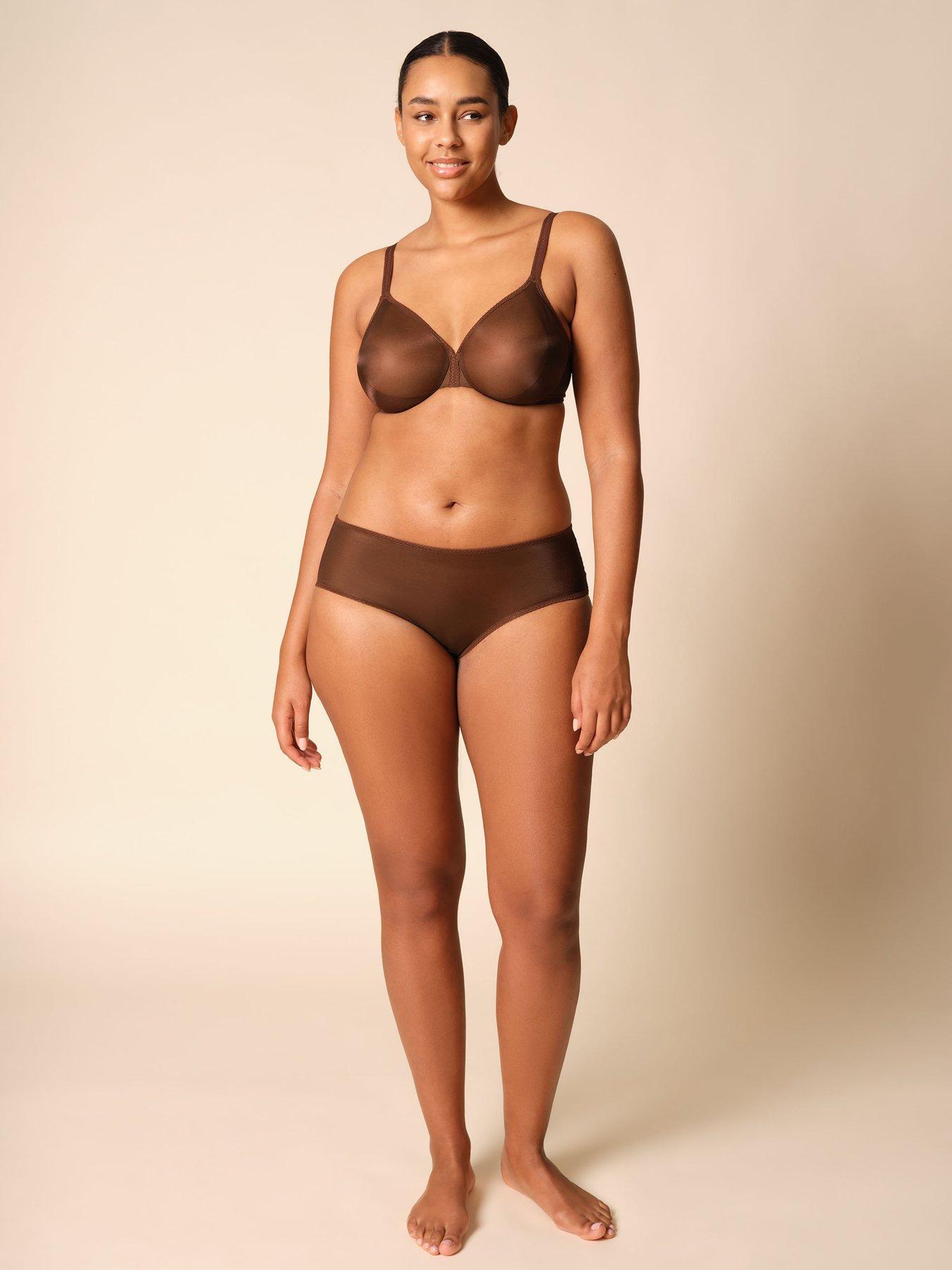 Image 3 of 6 of Gossard Glossies Sheer Bra - Brown