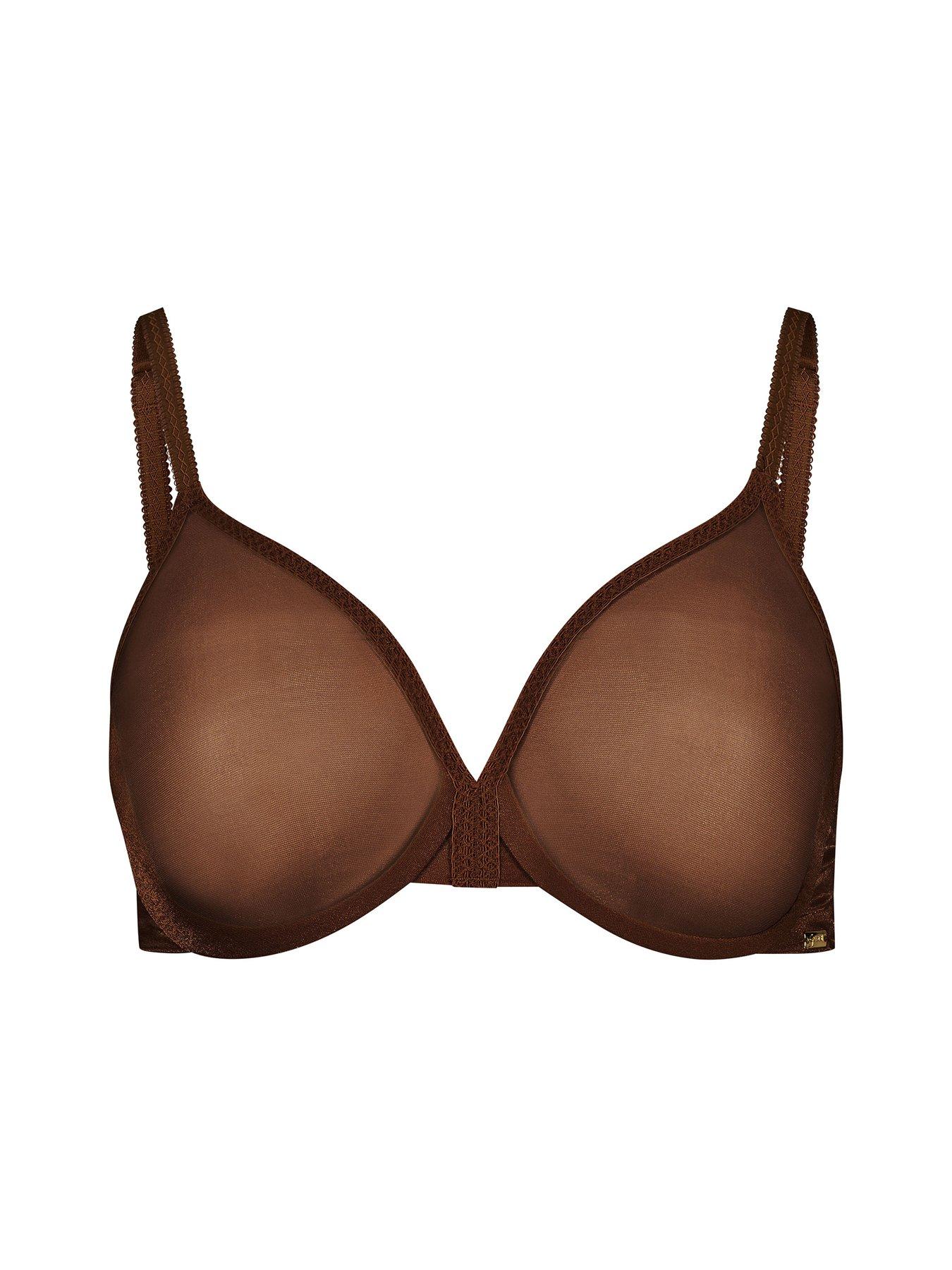 Image 6 of 6 of Gossard Glossies Sheer Bra - Brown