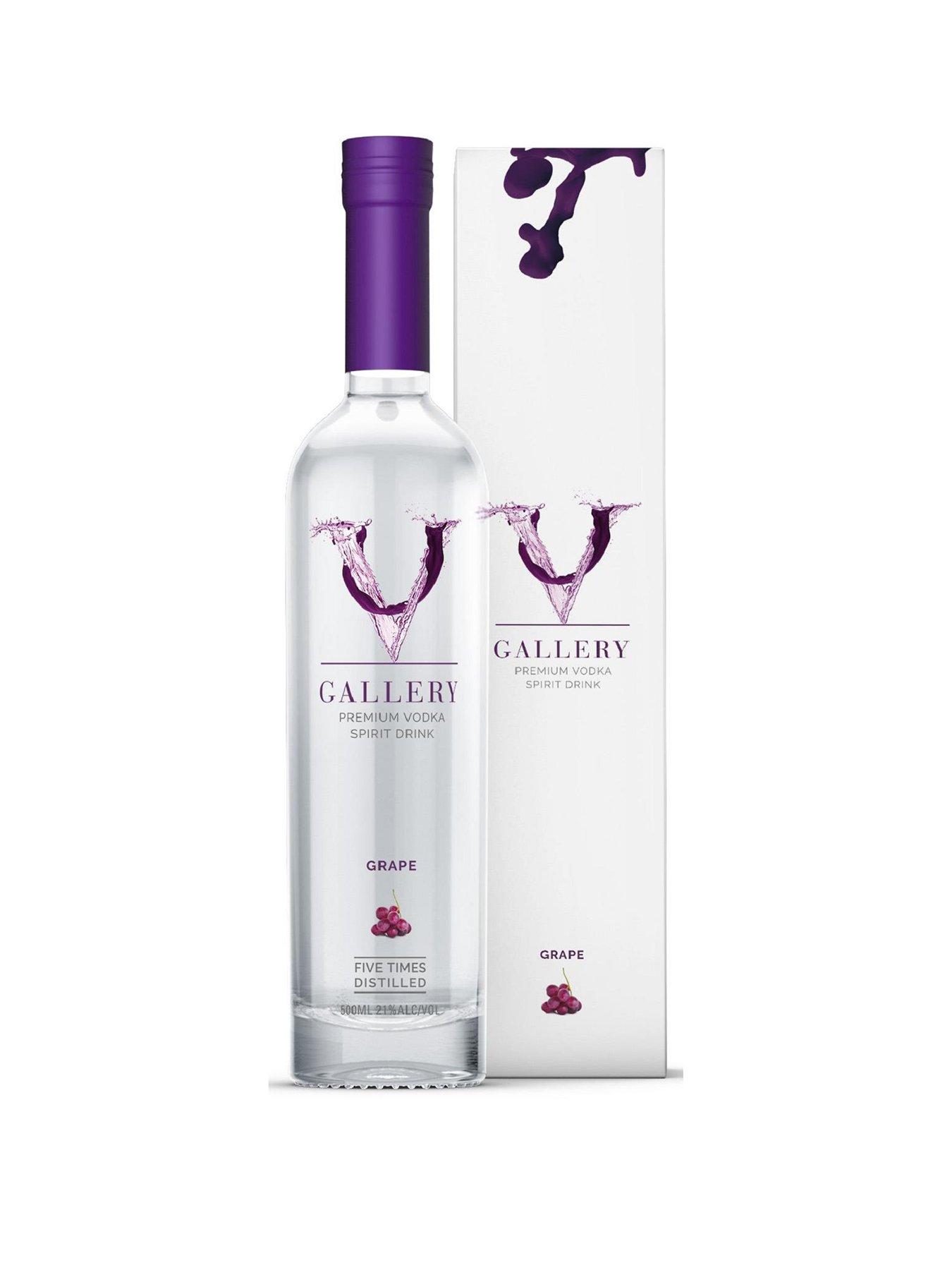 Product photograph of V Gallery Grape Vodka 50cl from very.co.uk
