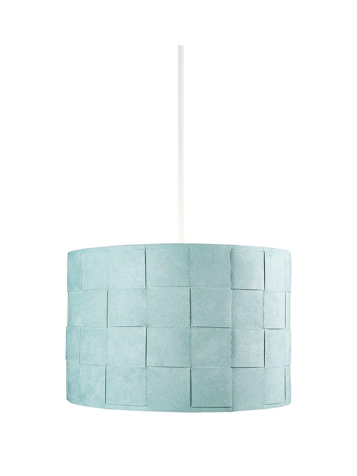 Product photograph of Very Home Shetland Woven Suede Effect Easy Fit Shade - Sage from very.co.uk