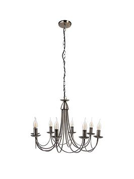 Product photograph of Munro Traditional 8 Light Chandelier from very.co.uk