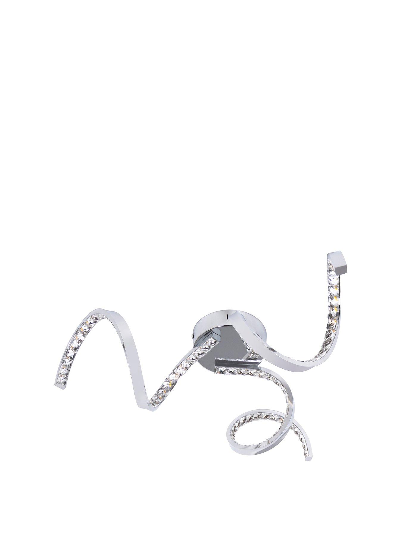 Product photograph of Very Home Orkney Led Spiral Ceiling Light from very.co.uk