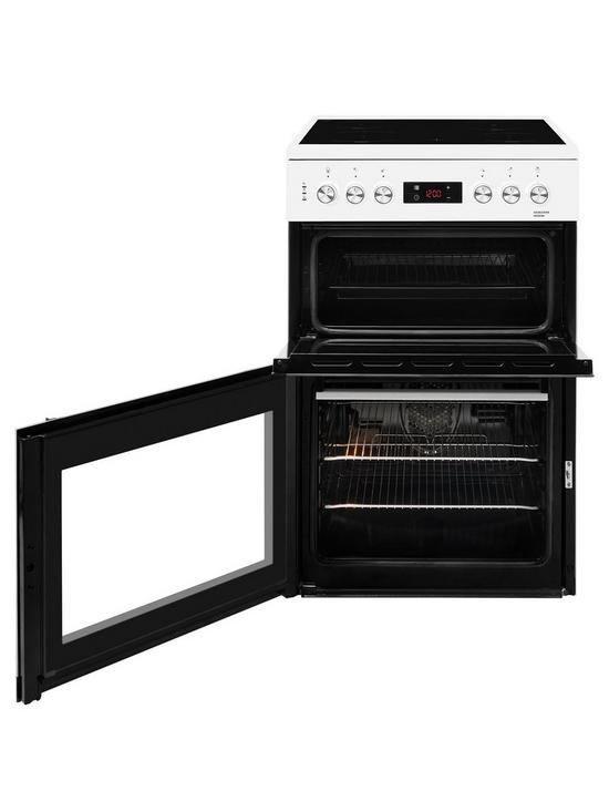 stillFront image of beko-kdc653w-60cm-double-oven-electric-cooker