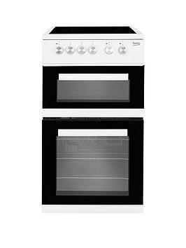 Beko Kdvc563Aw Double Oven Electric Cooker - White - Cooker With Connection