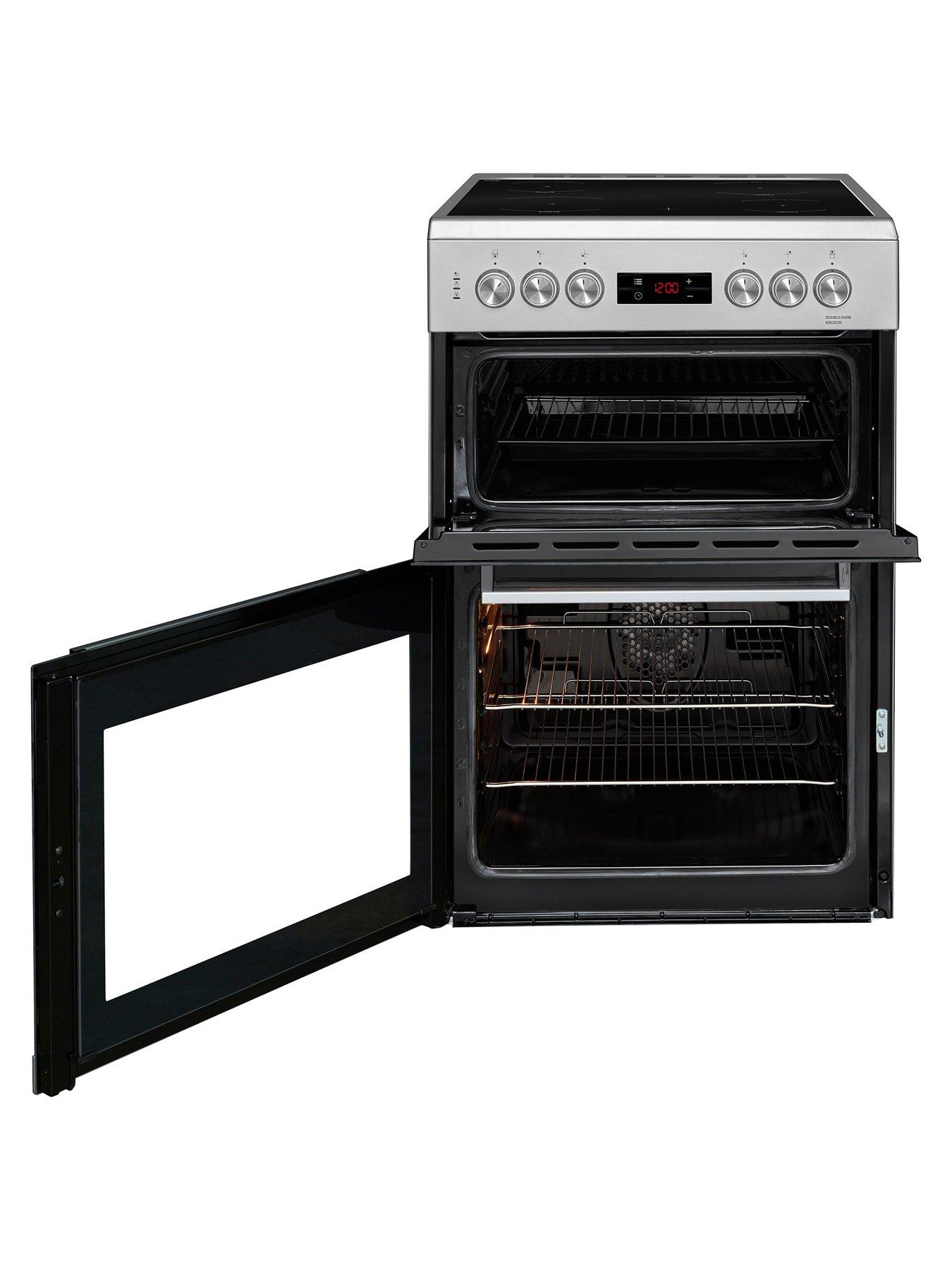 Image 2 of 7 of Beko KDC653S 60CM Double Oven Electric Cooker - Silver
