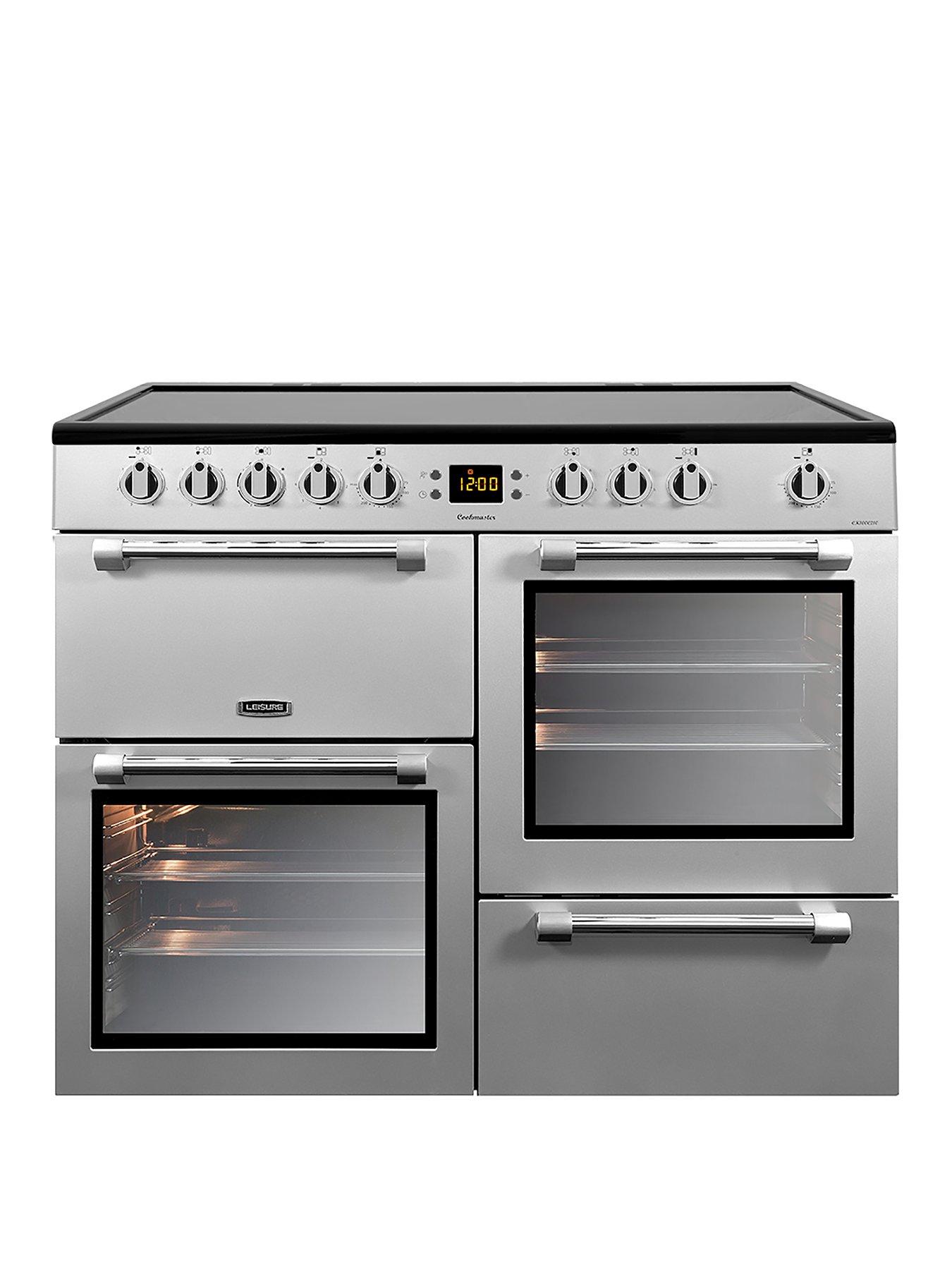 Leisure Ck100C210S 100Cm Cookmaster Electric Range Cooker - Silver - Cooker With Connection