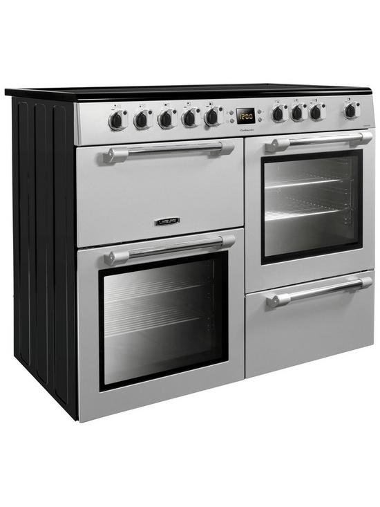 stillFront image of leisure-ck100c210s-100cm-cookmaster-electric-range-cooker-silver