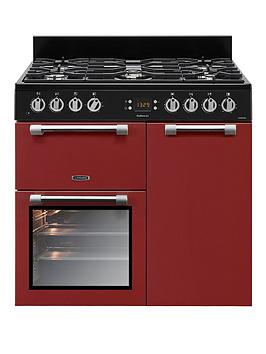 Leisure Ck90F232R 90Cm Wide Cookmaster Dual Fuel Range Cooker - Red