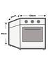  image of leisure-ck100g232c-100cm-cookmaster-gas-range-cooker-cream