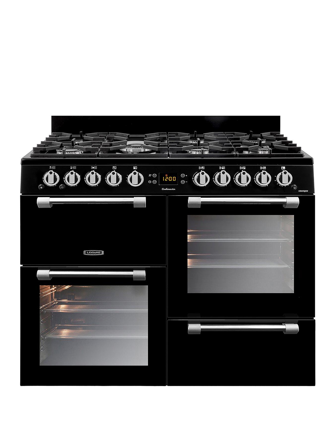 Leisure Ck100F232K 100Cm Cookmaster Dual Fuel Range Cooker, Black