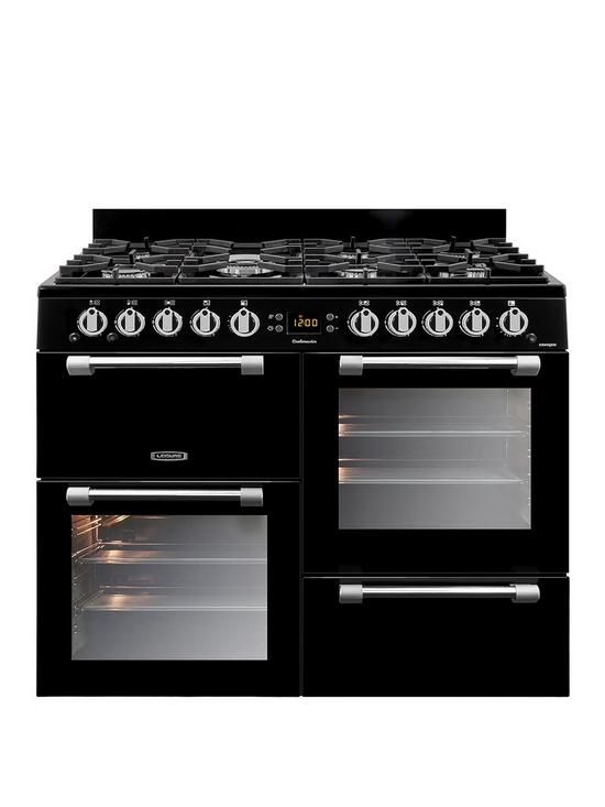front image of leisure-ck100f232k-100cm-cookmaster-dual-fuel-range-cooker-black