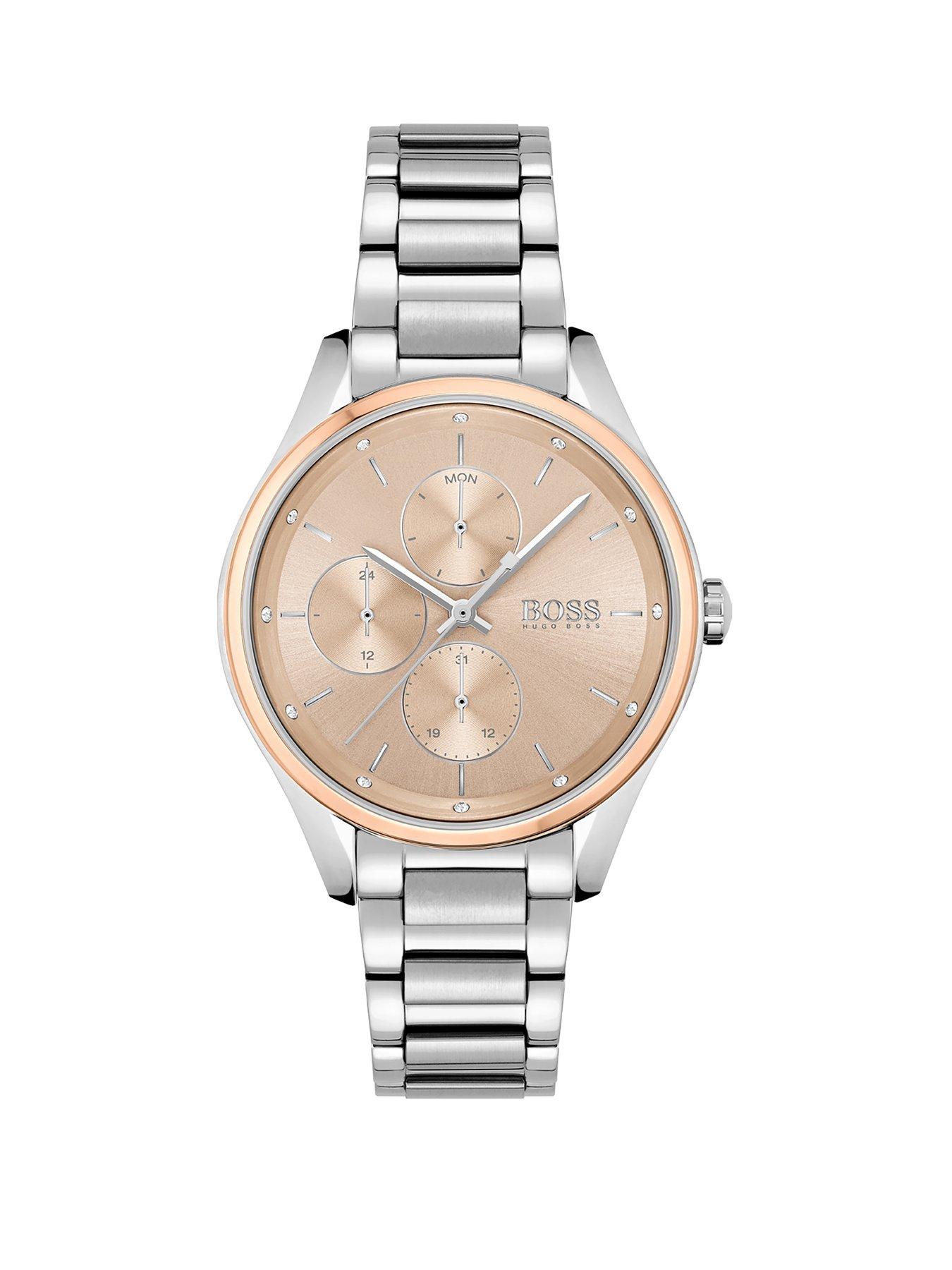 Jewellery & watches Grand Course Blush Dial Stainless Steel Bracelet Watch