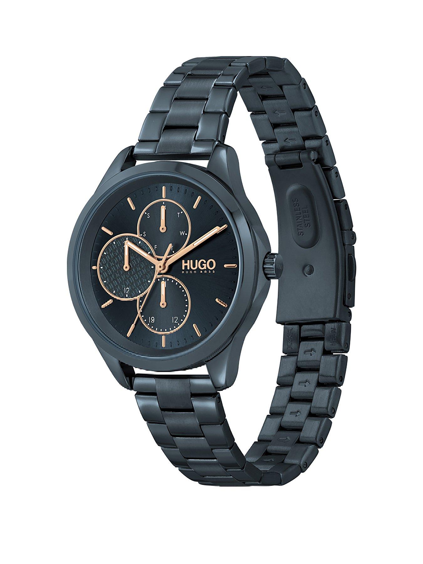 Jewellery & watches Hugo Blue Chronograph Dial Blue Bracelet Watch