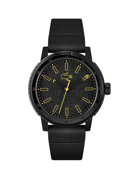 lacoste-lacoste-black-dial-yellow-accents-black-strap-watch
