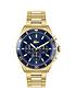 lacoste-lacoste-blue-chronograph-dial-gold-tone-stainless-steel-bracelet-watchfront