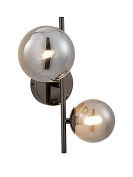 Product photograph of Roma Glass Ball Wall Light from very.co.uk