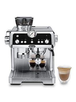 Product photograph of Delonghi La Specialista Prestigio Bean To Cup Coffee Machine Ec9355 M - Silver Black from very.co.uk