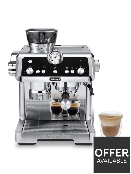 front image of delonghi-la-specialista-prestigio-bean-to-cup-coffee-machine-ec9355m-silverblack