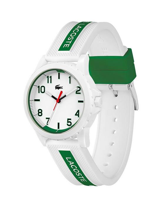 stillFront image of lacoste-rider-white-and-greennbspteen-watch