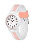  image of lacoste-white-dial-pink-amp-white-kidsteen-watch