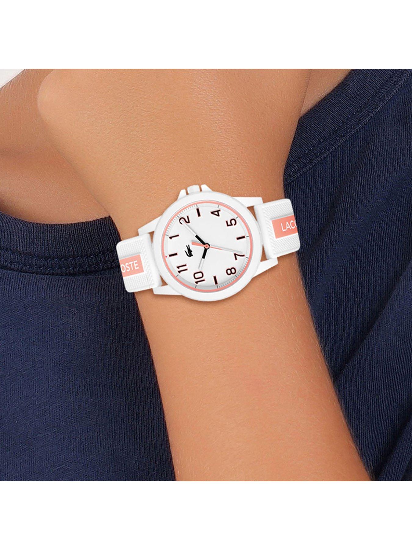 Image 4 of 5 of Lacoste White Dial Pink &amp; White Kids/Teen Watch