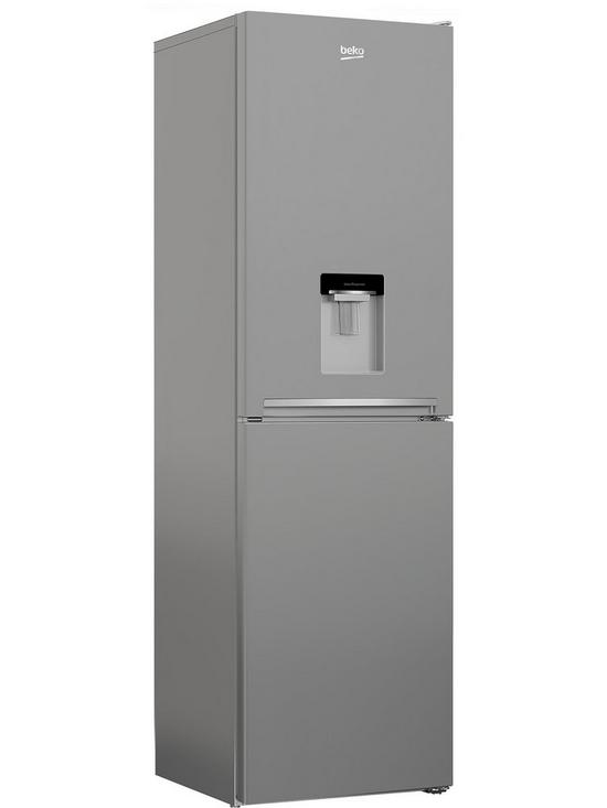 stillFront image of beko-cfg3582ds-55cm-wide-frost-free-fridge-freezer-silver