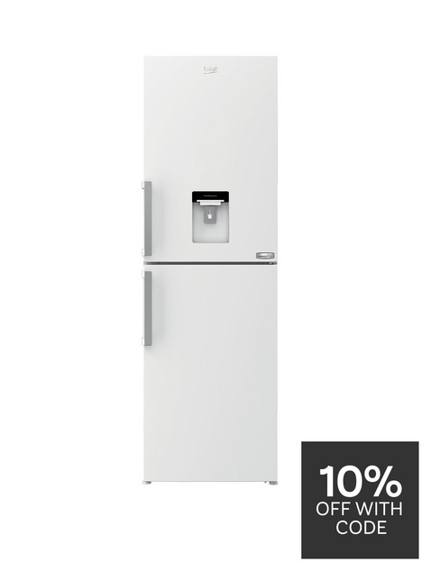 beko-cfp3691dvw-harvestfreshnbsp60cm-wide-frost-free-fridge-freezer-with-water-dispensernbsp--white