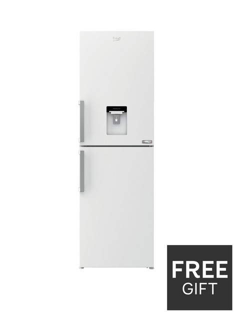 beko-cfp3691dvw-harvestfreshnbsp60cm-wide-frost-free-fridge-freezer-with-water-dispensernbsp--white