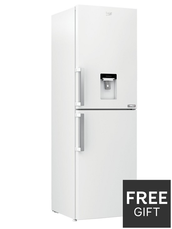 stillFront image of beko-cfp3691dvw-harvestfreshnbsp60cm-wide-frost-free-fridge-freezer-with-water-dispensernbsp--white
