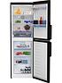  image of beko-cfp3691dvb-harvestfresh-fridge-freezer-with-water-dispenser-black