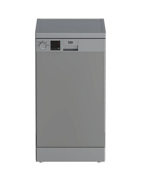 beko-dvs04020snbsp10-place-freestanding-slimline-dishwasher-silver