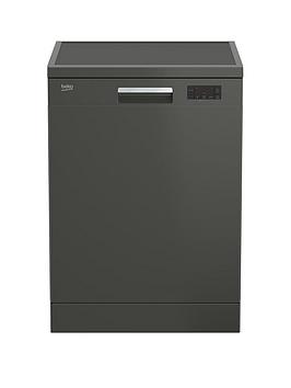 beko-dfn16430gnbsp14-place-full-size-freestanding-dishwasher-graphite