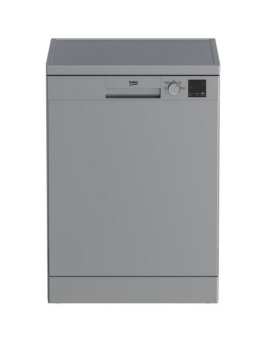 front image of beko-dvn04320s-13-place-full-size-freestanding-dishwasher-silver