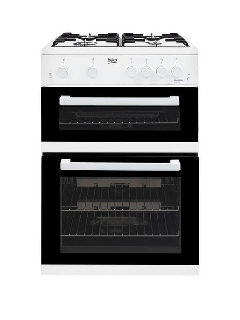 beko-kdg611w-60cm-widenbspdouble-oven-gas-cooker-with-gas-grill-white
