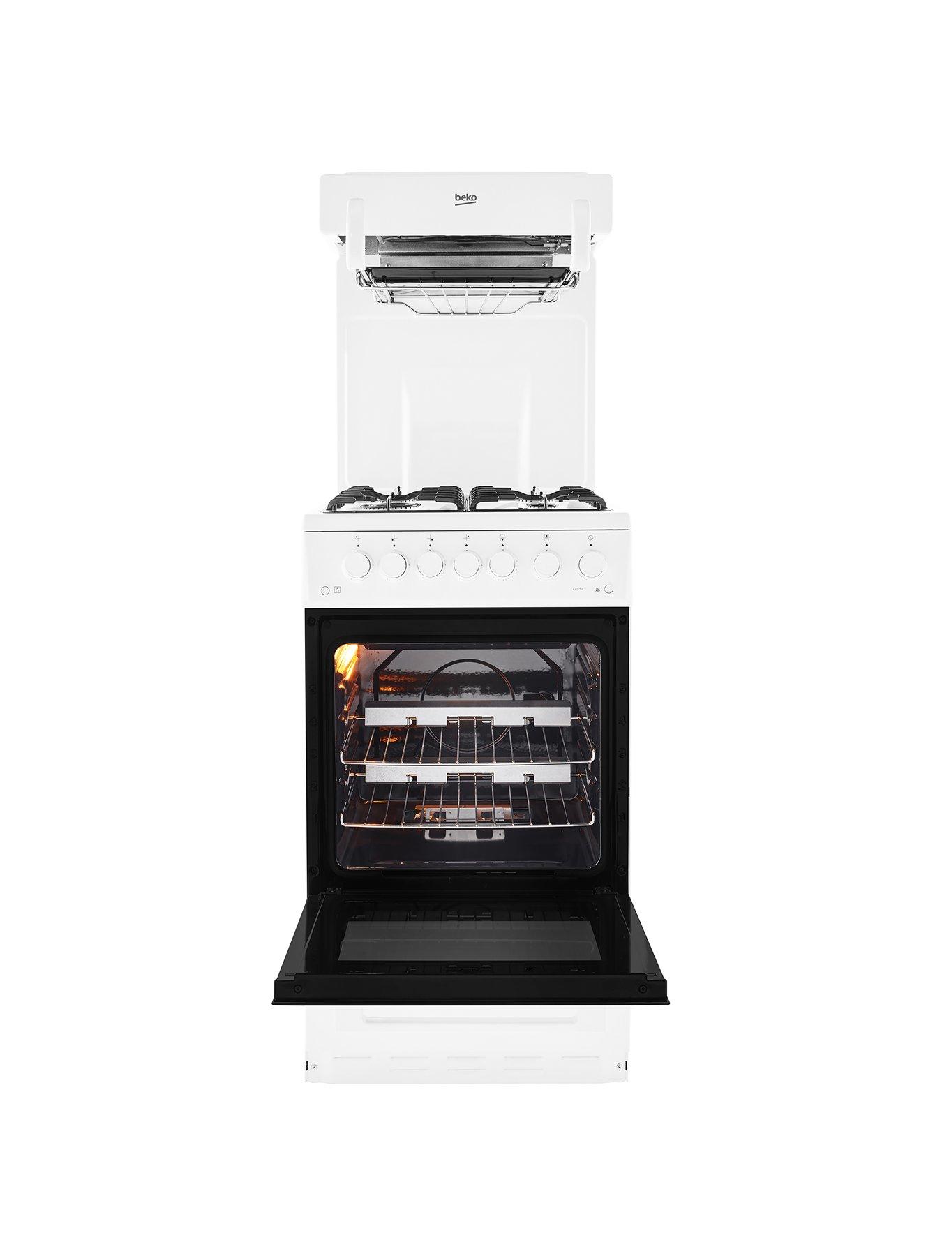 Gas cooker with eye outlet level grill 55cm wide