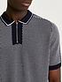 river-island-slim-fit-zip-short-sleeve-polo-navyoutfit