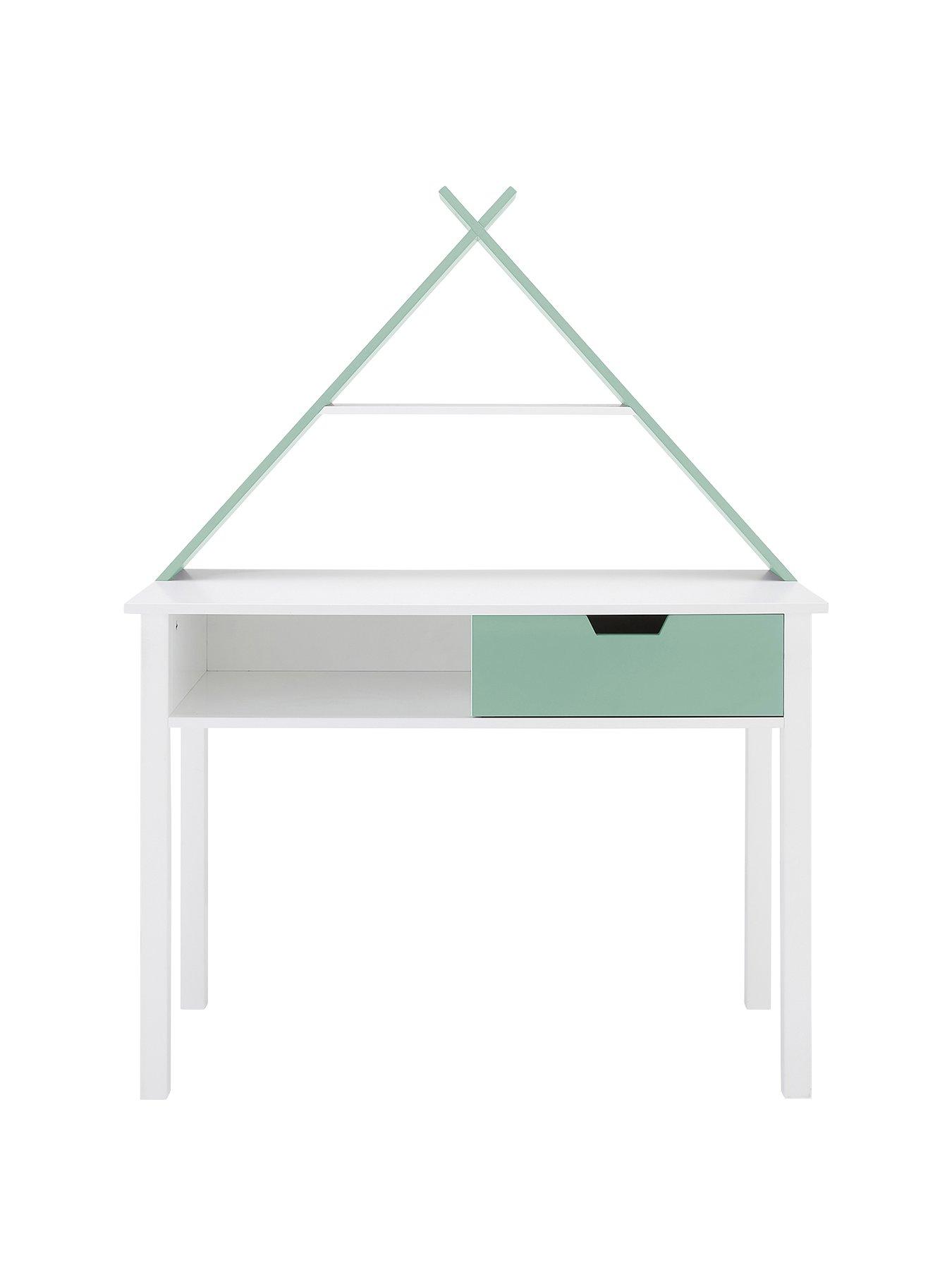 Product photograph of Lloyd Pascal Teepee Desk With Drawer from very.co.uk
