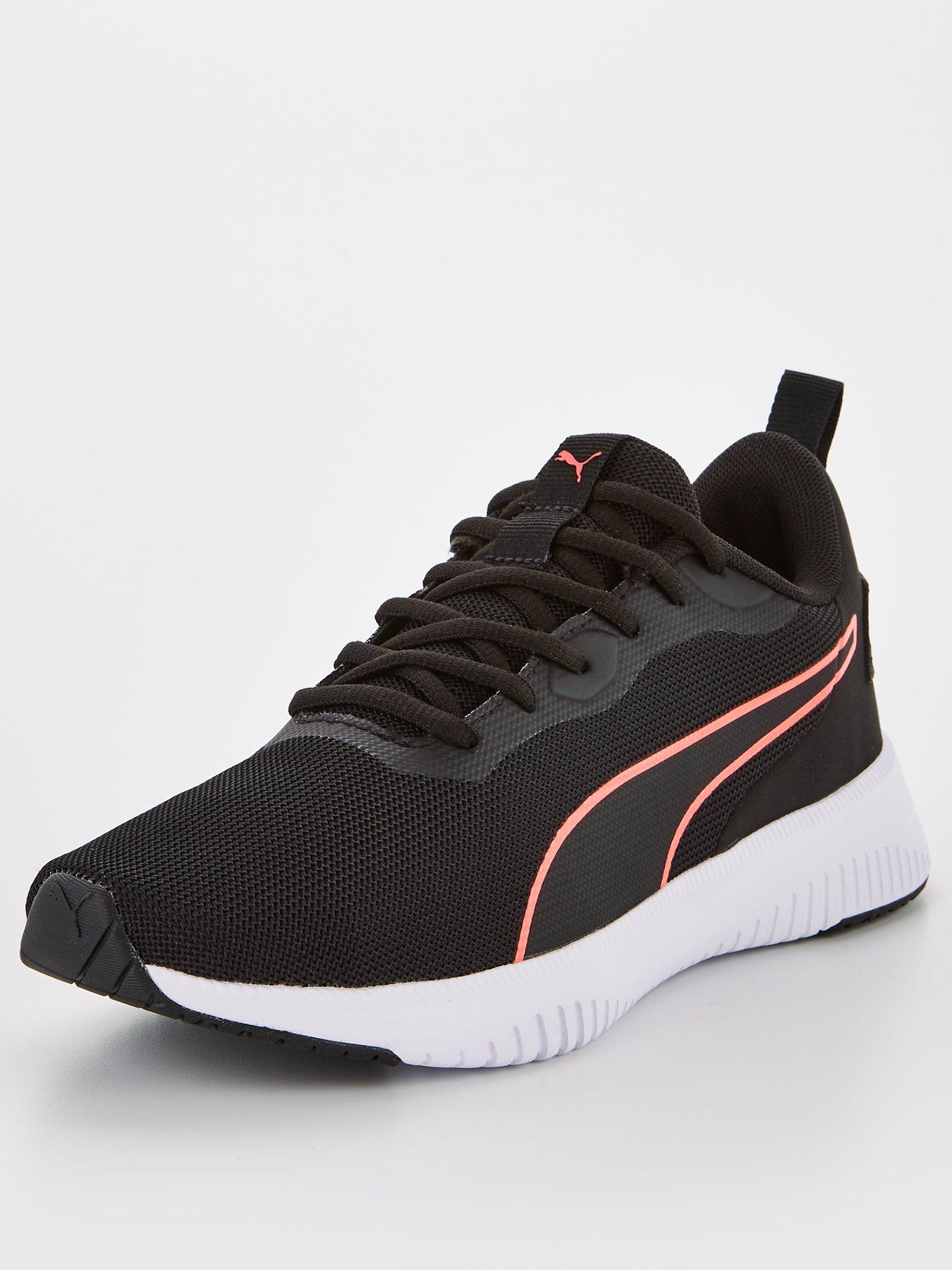 black and pink puma trainers